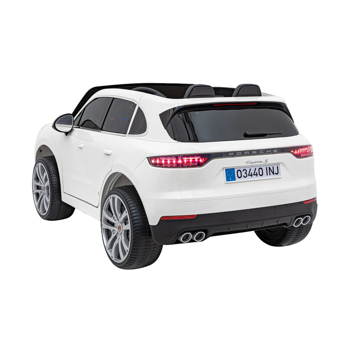 Otroški avto na akumulator Porsche Cayenne S 12 V – lakirana bela – Bela (lakirana)