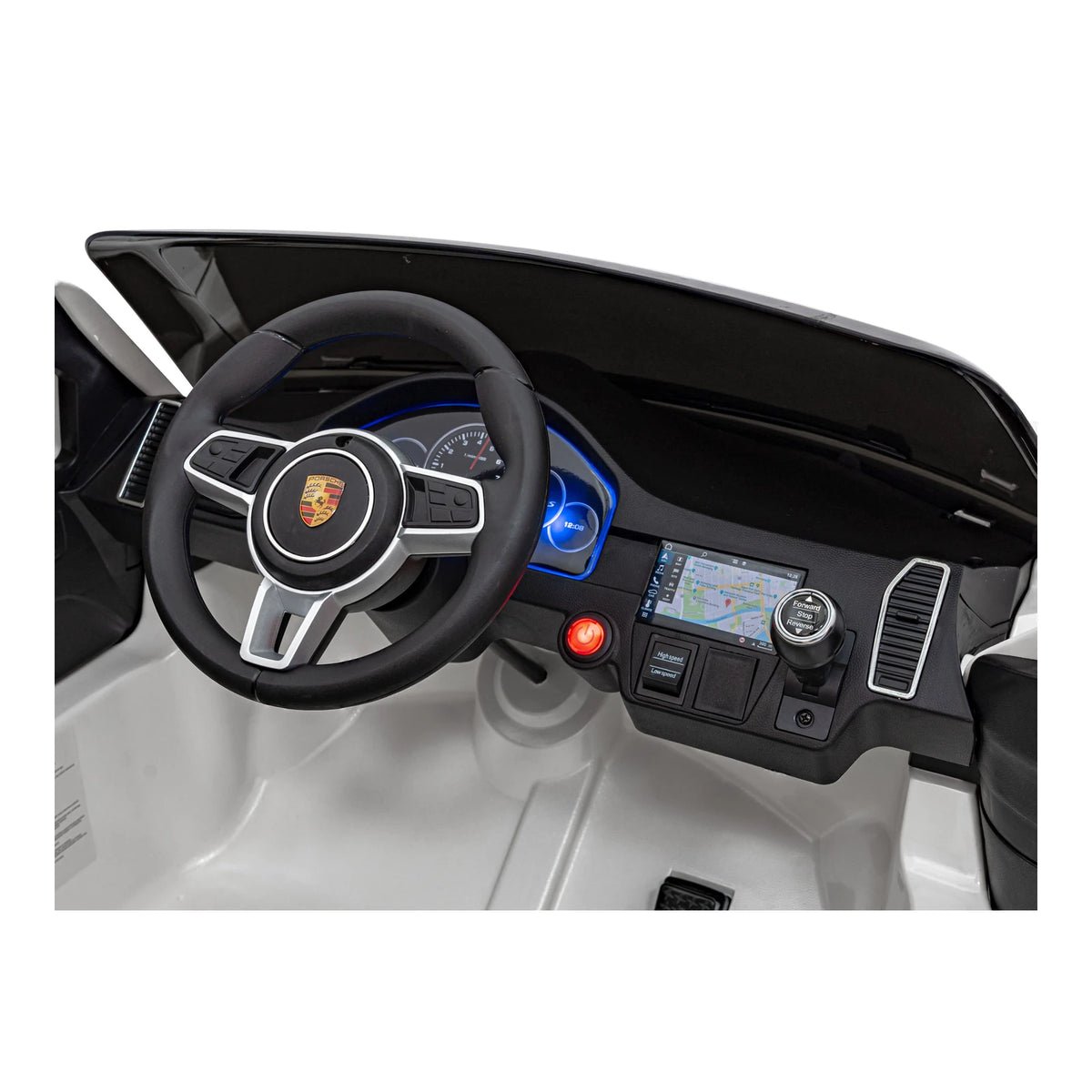 Otroški avto na akumulator Porsche Cayenne S 12 V – lakirana bela – Bela (lakirana)