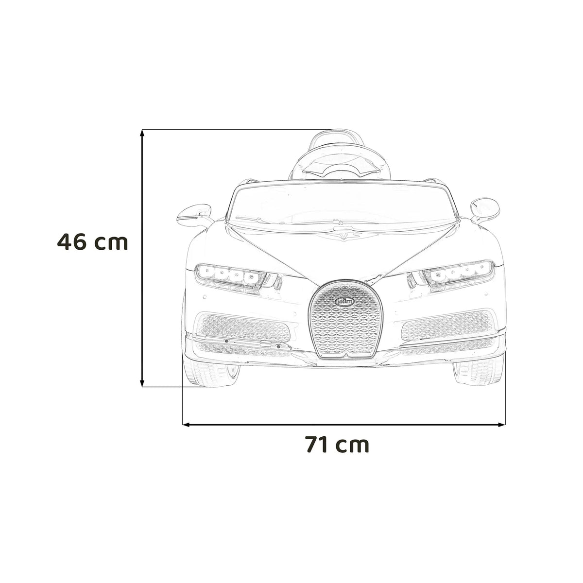 Otroški električni Bugatti Chiron