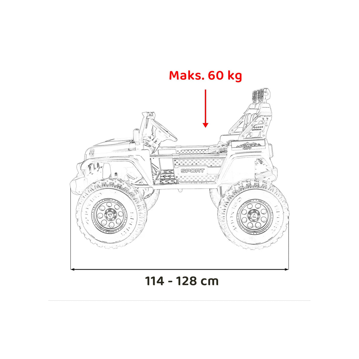 Extreme Sport 4x4 Vehicle Variable Size