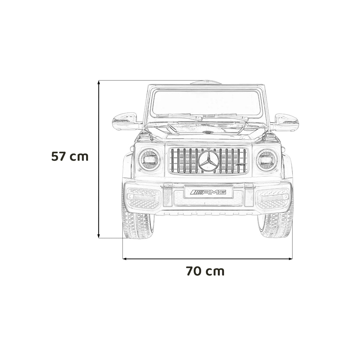 Otroški električni avto Mercedes G63 – Rdeča