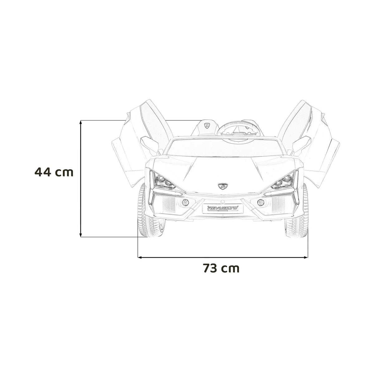 Otroški avto na akumulator Lamborghini Revuelto XL – Bela