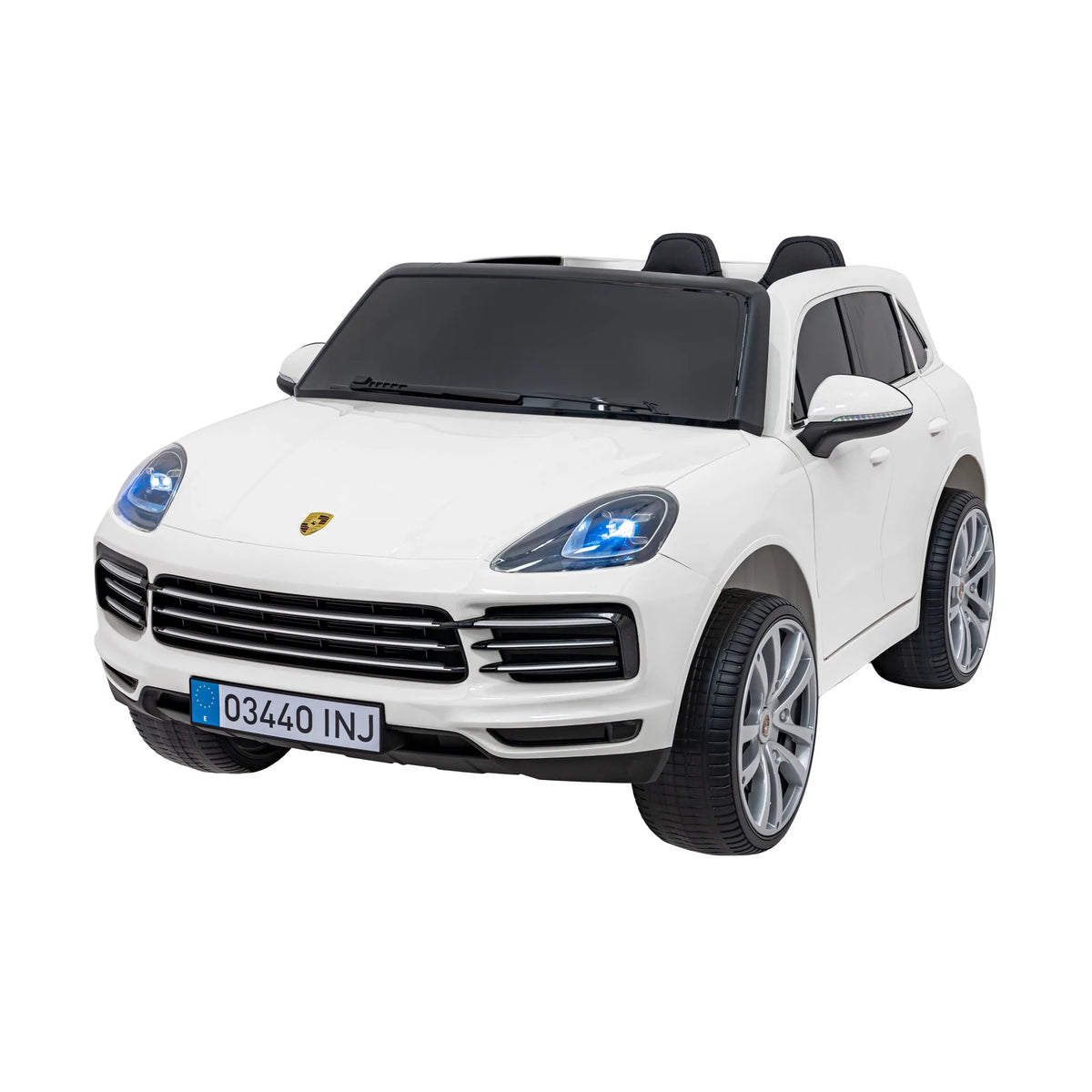 Otroški avto na akumulator Porsche Cayenne S 12 V – lakirana bela – Bela (lakirana)