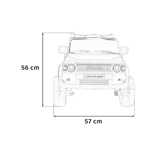 Otroški avto na akumulator Toyota Land Cruiser PRADO – Bela