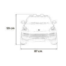 Otroški avto na akumulator Porsche Cayenne S 12 V – lakirana bela – Bela (lakirana)