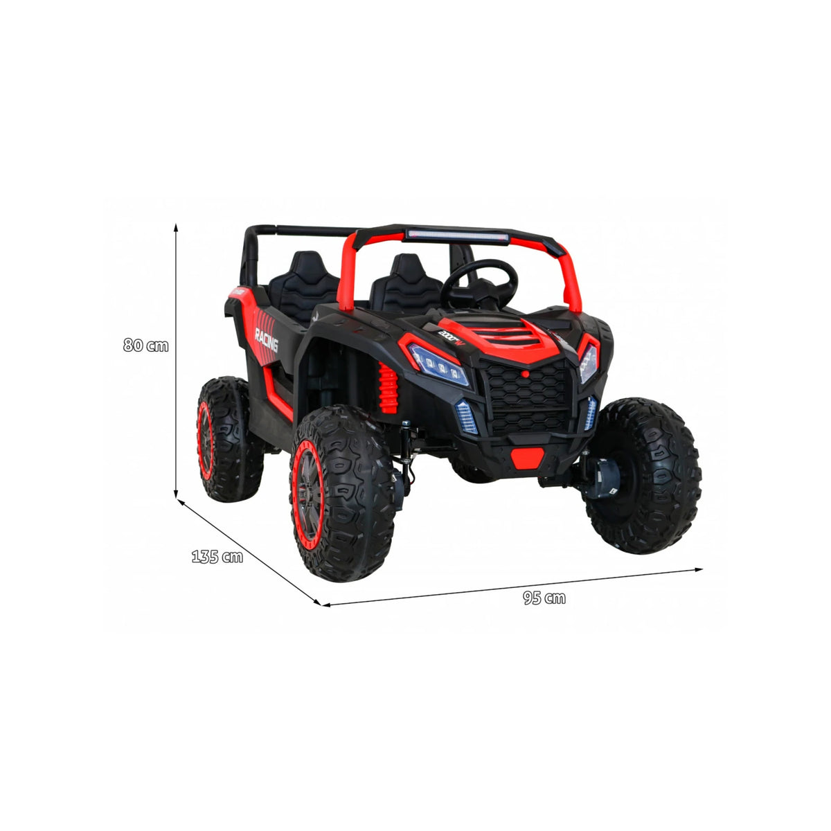 Otroški buggy na akumulator RAMIZ ATV Racing 4x4 (24 V) – Rdeča