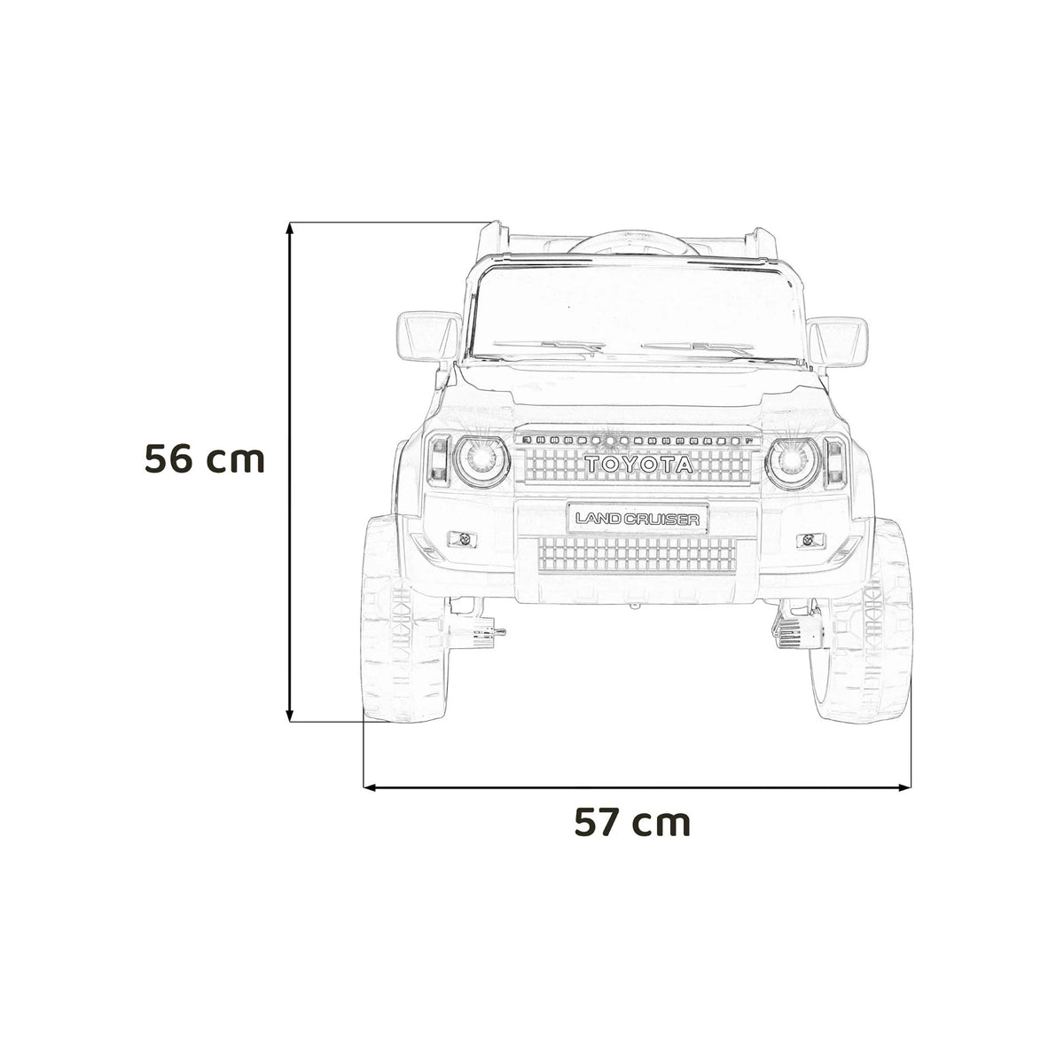 Otroški avto na akumulator Toyota Land Cruiser PRADO – Rdeča