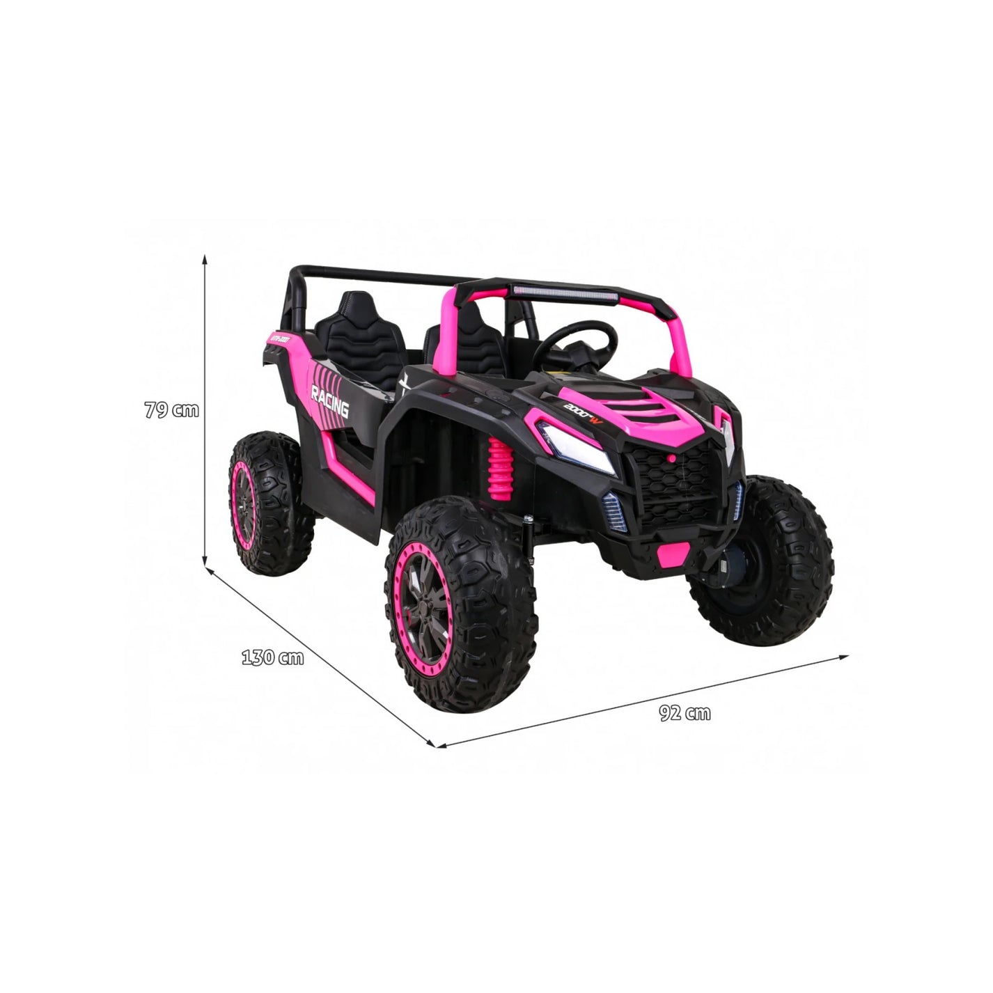 Otroški buggy na akumulator RAMIZ ATV Racing 4x4 (24 V) – Roza