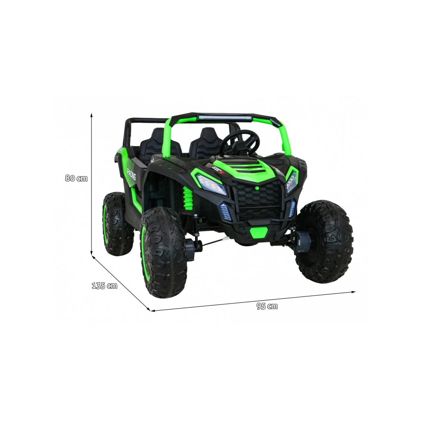 Otroški buggy na akumulator RAMIZ ATV Racing 4x4 (24 V) – Zelena
