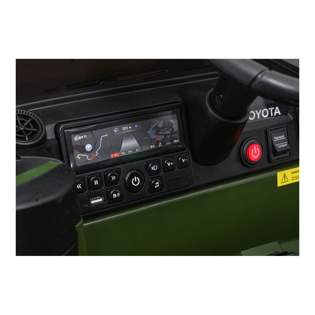 Otroški avto na akumulator Toyota Land Cruiser PRADO – Zelena