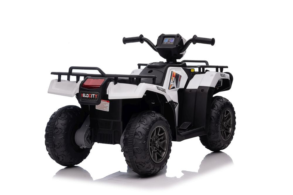 Otroški štirikolesnik na akumulator JC915 Mini 12 V – bela, pogled 8