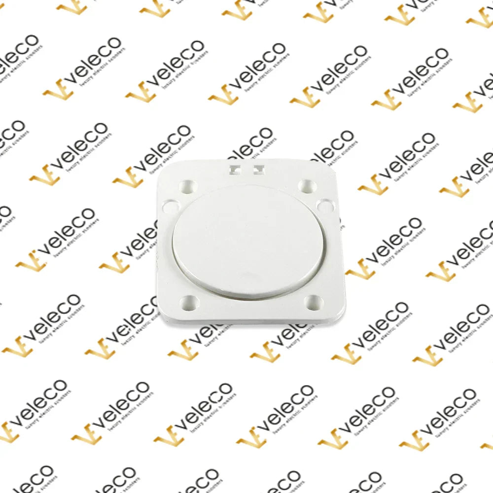 Nakladalna loputa z okvirjem bele barve Veleco ZT15