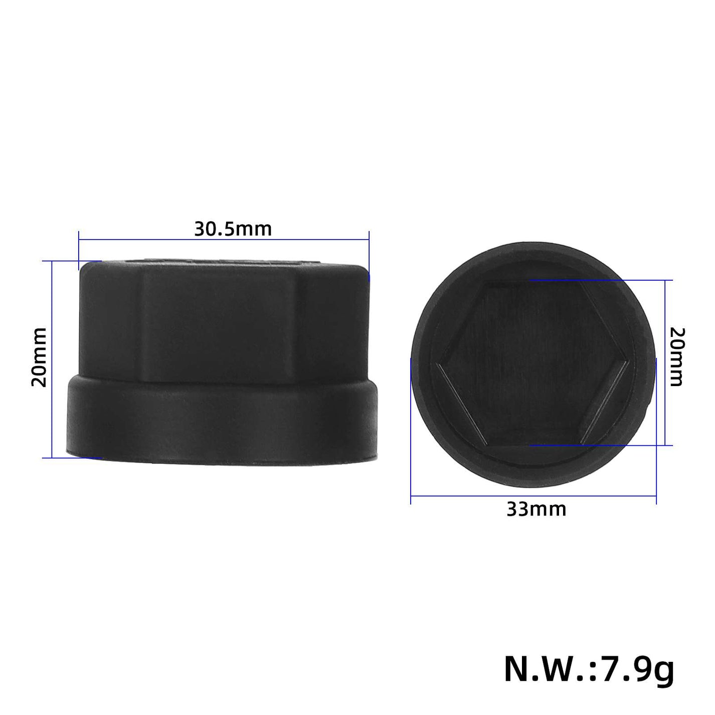 Plastic nut cover for electric scooter KuKirin G3 Pro