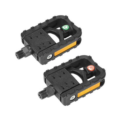 Folding plastic bicycle pedals
