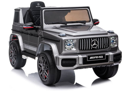 Otroški avto na akumulator Mercedes G63 AMG 12V – srebrna (lakirana)