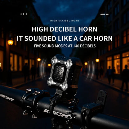 Electric horn with front light 140dB for electric scooter or bike
