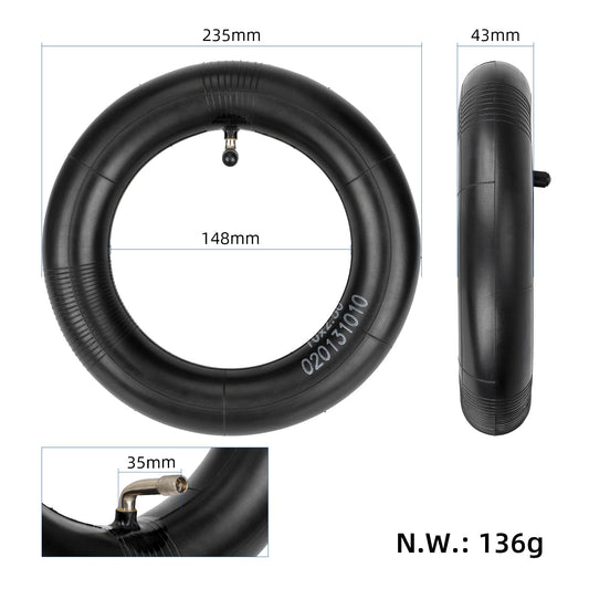 Reinforced Inner Tube 10x2.5 with 90° Valve for Electric Scooter Kaabo Mantis 10 Lite
