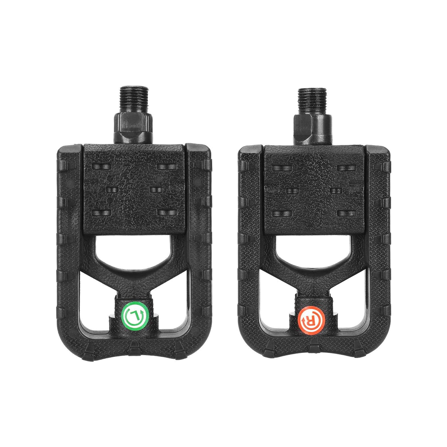 Folding plastic bicycle pedals