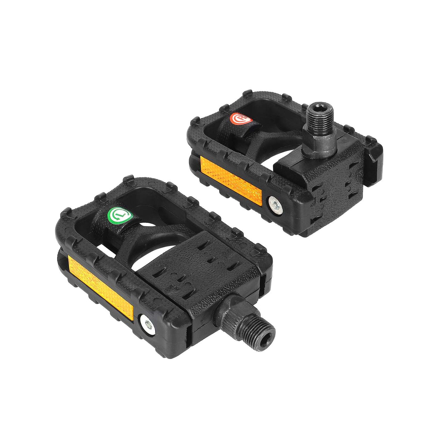 Folding plastic bicycle pedals