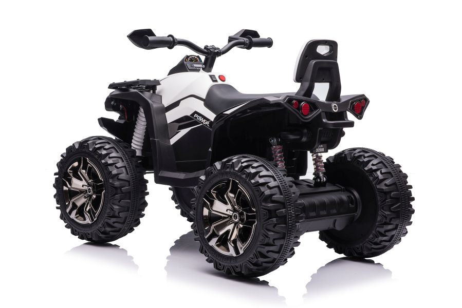 Otroški štirikolesnik na akumulator QLS-3288 12 V – bela, pogled 6