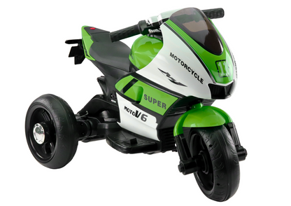 Otroški motor na akumulator HT-5188 z LED lučmi – zelena