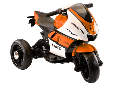 Otroški motor na akumulator HT-5188 z LED lučmi – oranžna