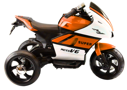 Otroški motor na akumulator HT-5188 z LED lučmi – oranžna, pogled 3