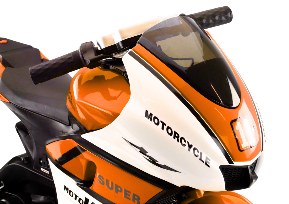 Otroški motor na akumulator HT-5188 z LED lučmi – oranžna, pogled 5