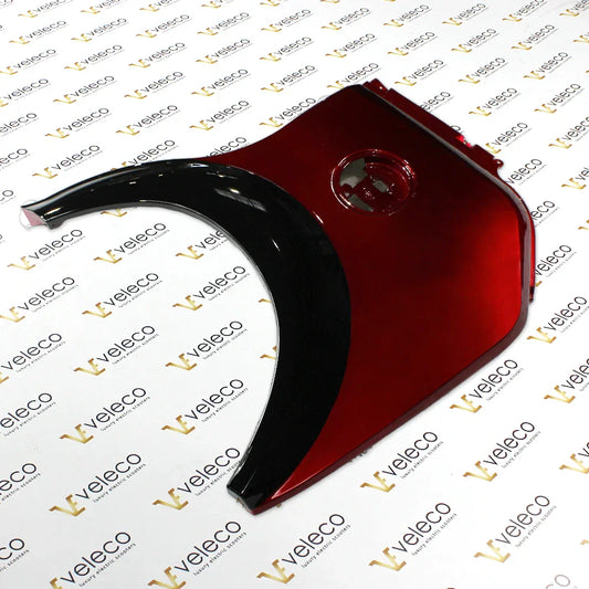 Rear fender side panel left red Veleco Advena