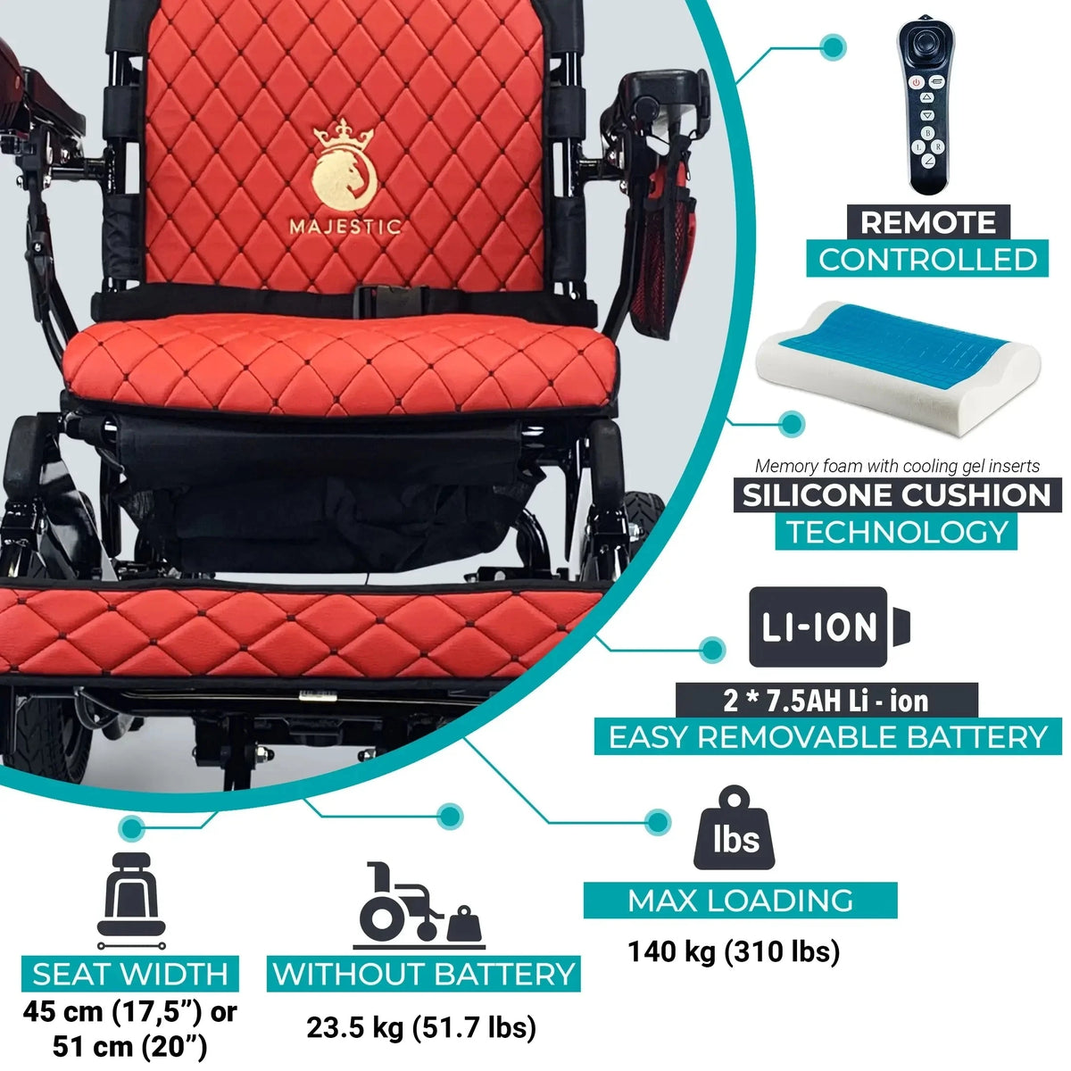 ComfyGO Majestic IQ 9000 - Remote controlled