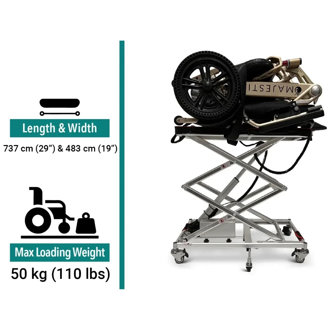 Portable Electric Lift for Wheelchair and Scooter GO-Lift