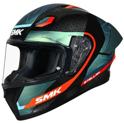 SMK Stellar Sport Flight integralna čelada GL257C – črna/modra/oranžna