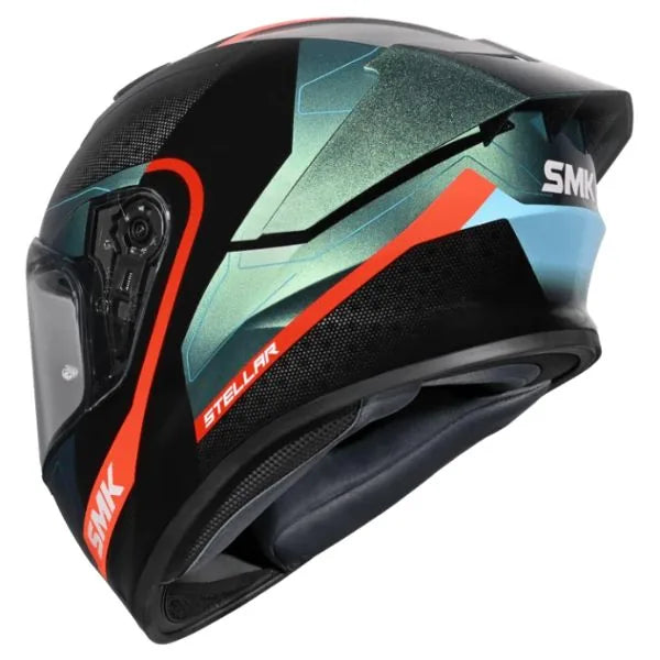SMK Stellar Sport Flight integralna čelada GL257C – črna/modra/oranžna