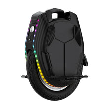 The product is an Electric unicycle (EUC), Kingsong brand, model 16X. The image shows the rear of the unicycle, featuring a modern design with a carbon fiber frame and LED lights surrounding the wheel. A carrying handle and a foot pedal are also visible, allowing for easier handling and stability during riding.