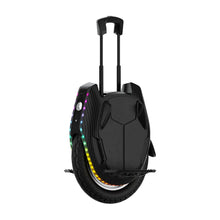 The product pictured is an Electric unicycle (EUC), brand Kingsong, model 16XS. The image shows the unicycle in black, featuring LED lights along the edge and a retractable handle for easy portability. The wheel is equipped with a thick rubber tire, providing better stability and comfort during rides.
