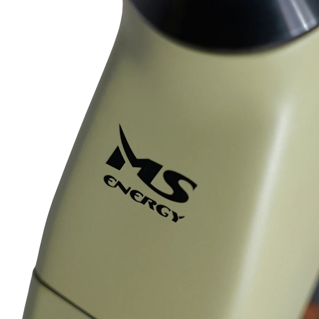 The product in the image is an electric bike, model MS Energy C300. The MS Energy brand logo is visible, printed on the bike's frame. The frame color is light, giving it a modern look.