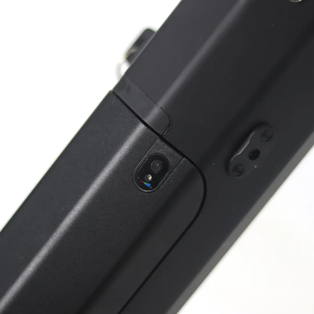The product pictured is an electric connector, model Mijo MT01. The image shows a black unit with a power button and an operation indicator. The connector is designed for easy connection with other electrical devices.