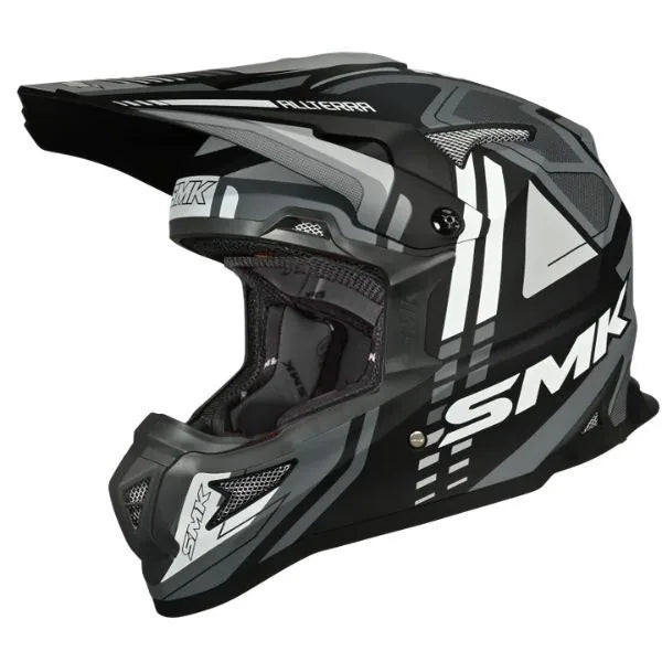SMK Allterra S01 X-Sprint motokros enduro čelada MA261 – črna/bela/siva