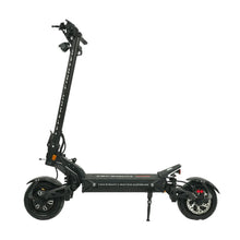 The product pictured is an Electric Scooter, brand Teverun, model Fighter Supreme 7260 Ultra. The image shows the scooter in black, with a wide and robust frame, large wheels, and brakes, indicating its performance and stability. The handlebars with grips and controls are also visible, allowing for easy operation.