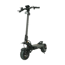 The product is an Electric Scooter, brand Teverun, model Fighter Supreme 7260 Ultra. The image shows a scooter with a black frame, wide tires, and ergonomic handlebars. A front light is also visible, indicating it can be ridden in low-light conditions. The scooter has a robust construction, suggesting its performance and stability during rides.