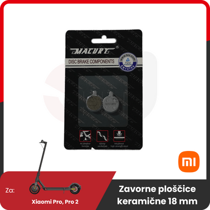 Keramične zavorne ploščice za Xiaomi PRO.