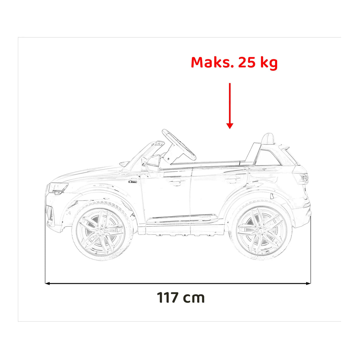 Otroški električni Audi Q7 NEW LIFT