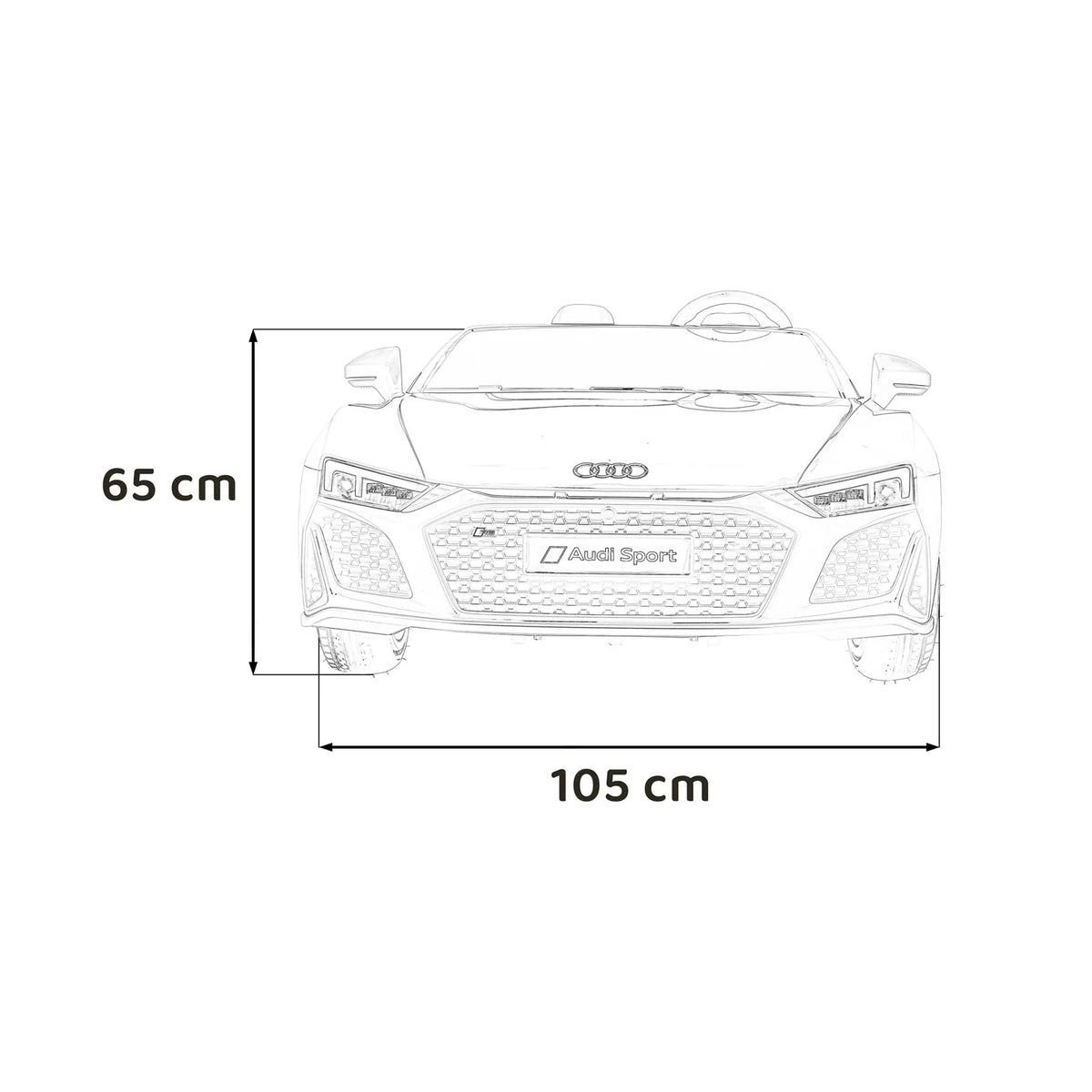 Otroški električni avto Audi Spyder R8 LIFT – Bela