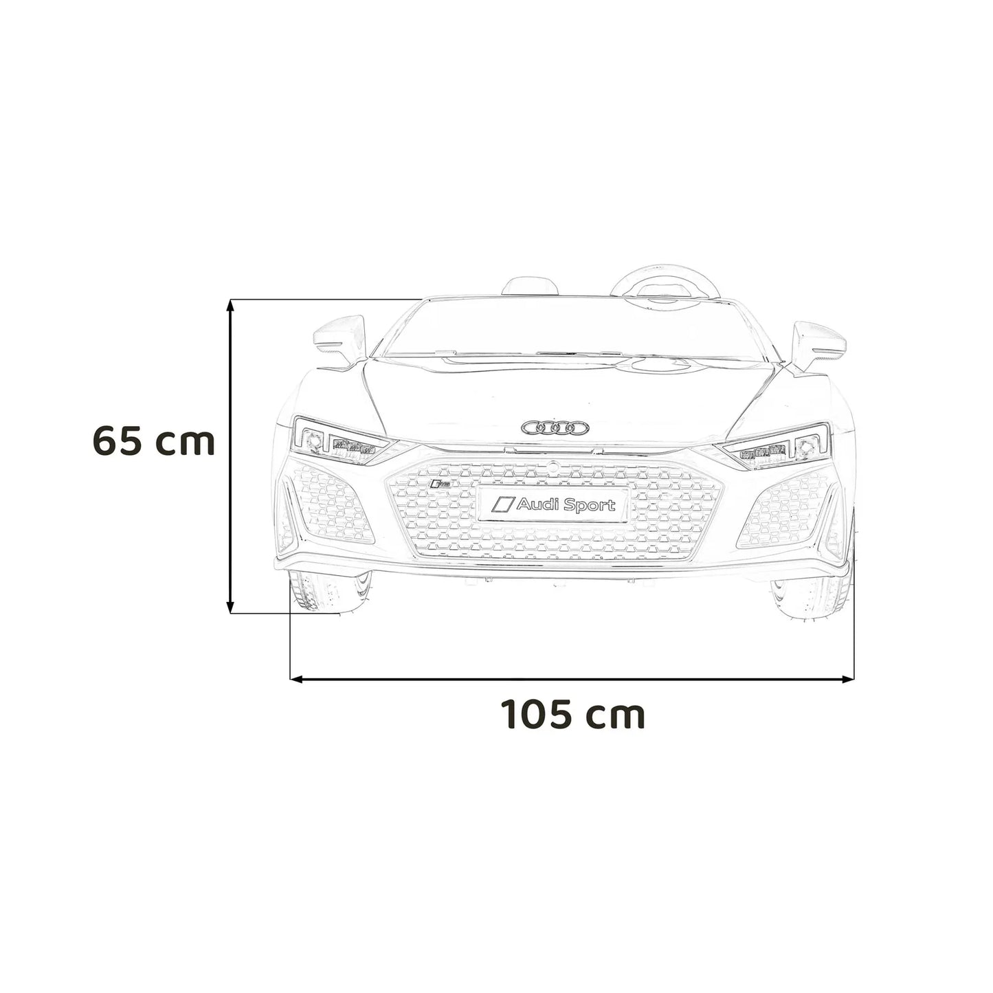 Otroški električni avto Audi Spyder R8 LIFT – Bela