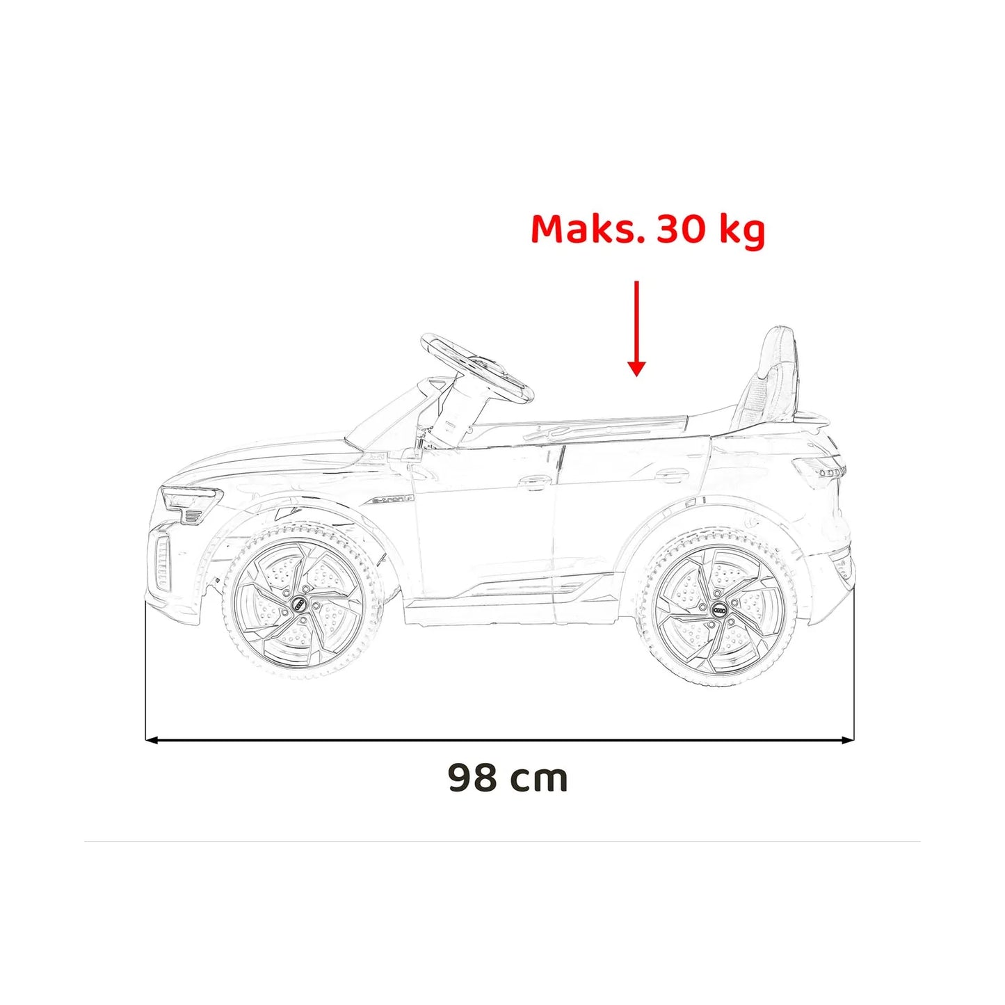 Otroški električni avto Audi SQ8