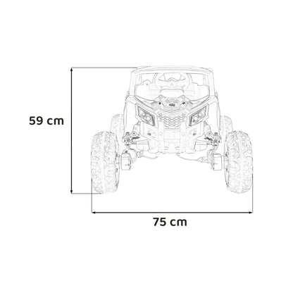 Otroški električni buggy ATV Defend 4x4 Kuromi