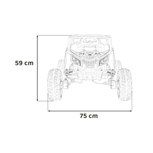 Otroški električni buggy ATV Defend 4x4 Kuromi