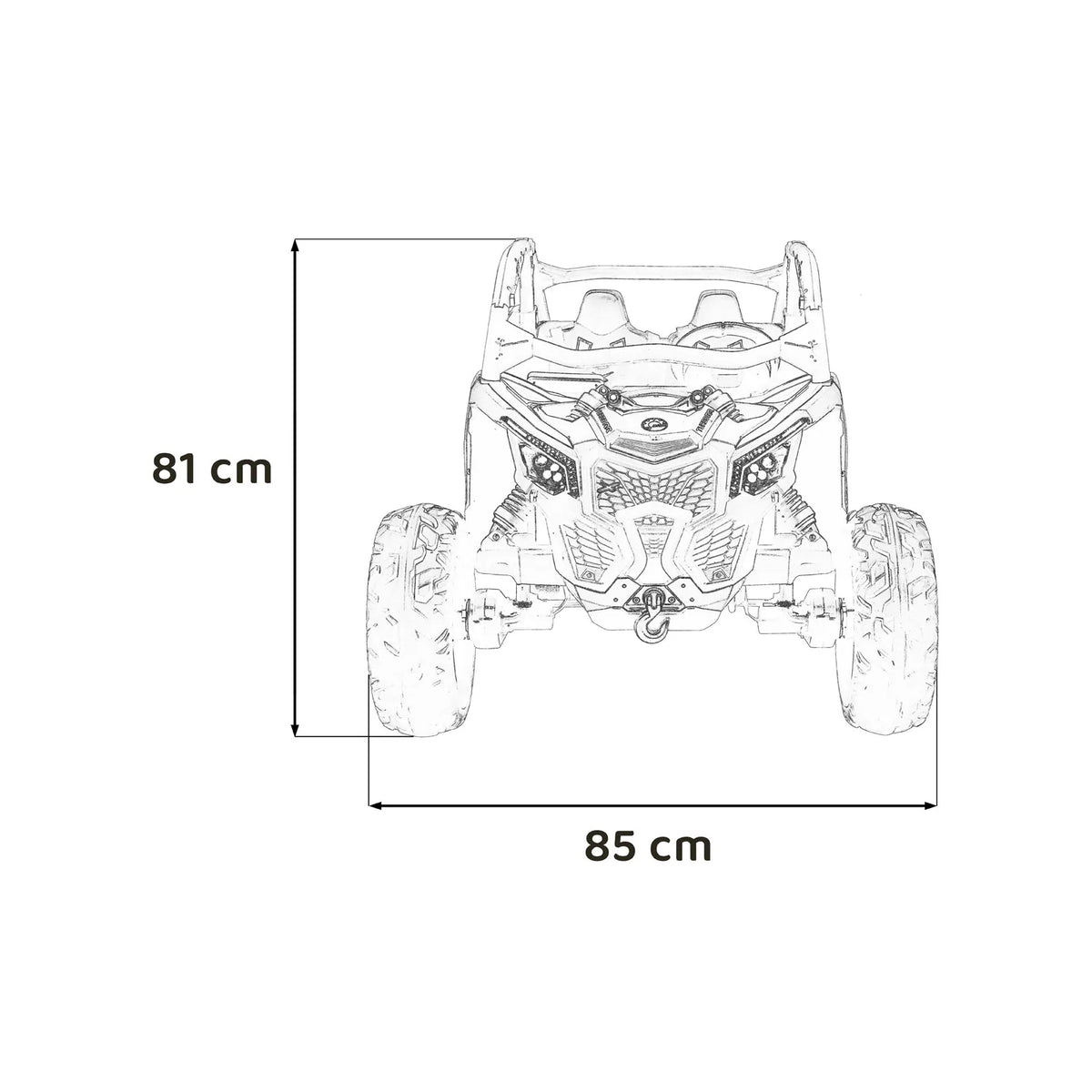 Otroški buggy na akumulator Maverick Turbo RR STRONG – Modra
