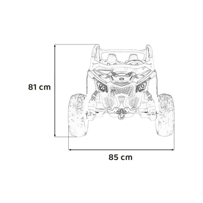 Otroški buggy na akumulator Maverick Turbo RR STRONG – Modra