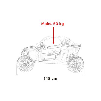 Otroški buggy na akumulator Maverick Turbo RR STRONG – Modra
